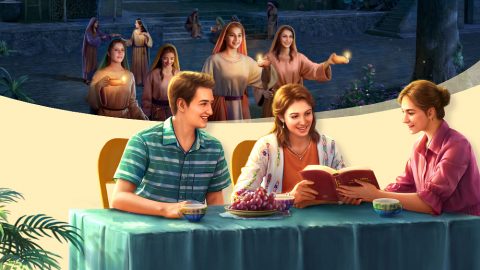 聰明童女就是預備油儆醒等候主來，最終迎接到了主，赴上天國的筵席