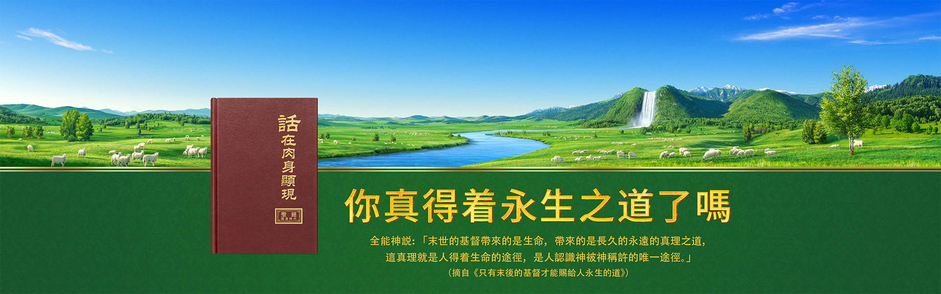 你真得着永生之道了嗎